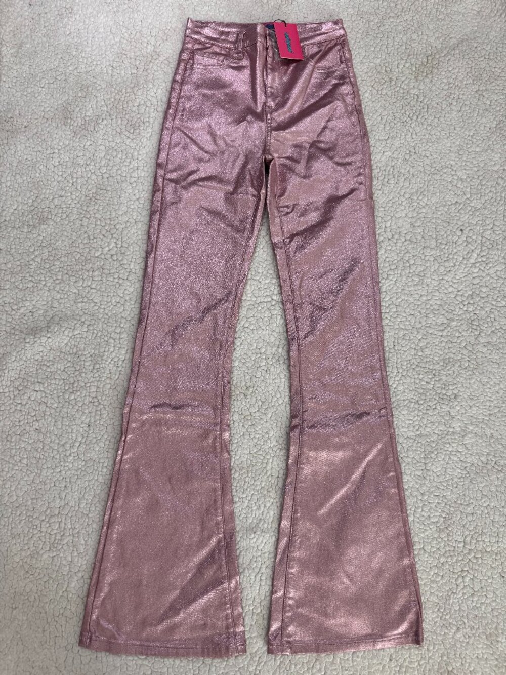 Pink Metallic Pants